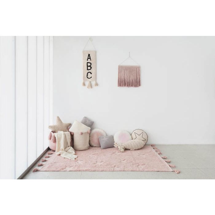 Tapis lavable Hippy Stars | Vintage nude - SMART Babyshop - Lorena Canals