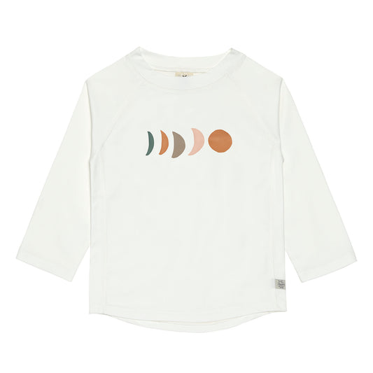 T-shirt de bain manches longues | Lune blanc