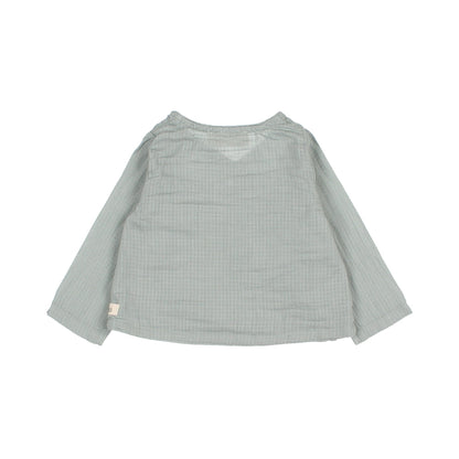 Cardigan croisé bébé voile de coton | Eucalyptus - SMART Babyshop - Buho