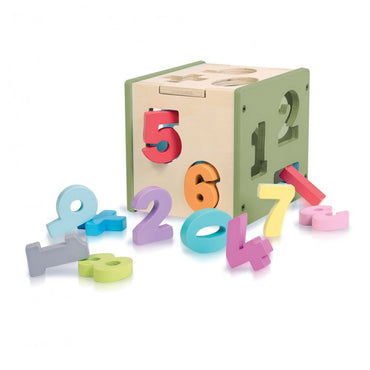 Le cube des chiffres | Jeux en bois + livre