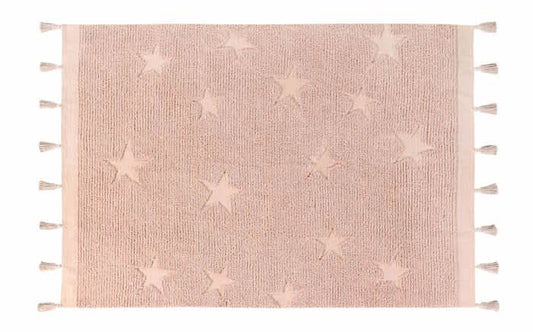 Tapis lavable Hippy Stars | Vintage nude - SMART Babyshop - Lorena Canals