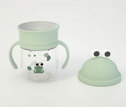 La tasse grenouille d'entraînement pour enfant 360° | Vert