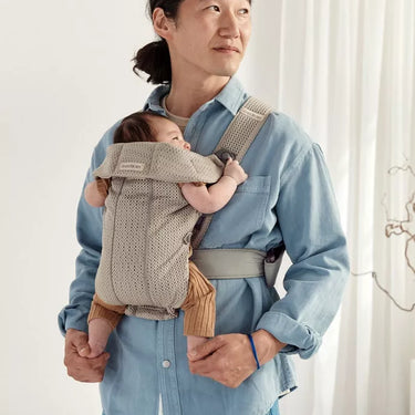 Porte bébé mini | 3D Mesh gris-beige