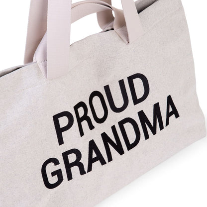 Sac "Proud Grandma" - toile (ecru)