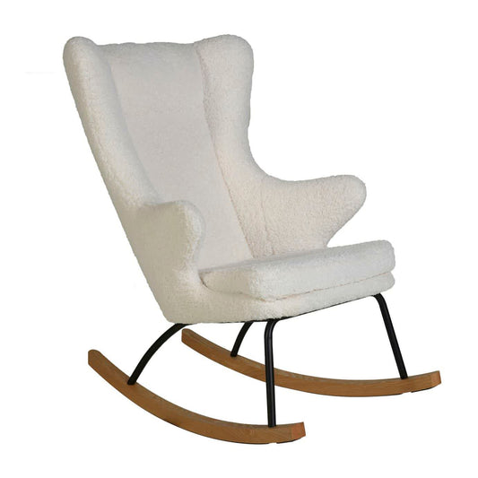 Rocking Adult Chair De Luxe / Edition limitée teddy blanc