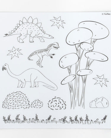 Coloriage dinosaures pour enfant à colorier ou sabler
